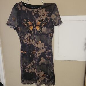 Butterfly Print Dress